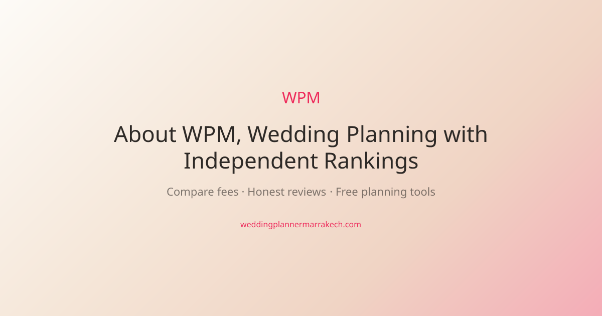 About WPM, Wedding Planning with Independent Rankings
