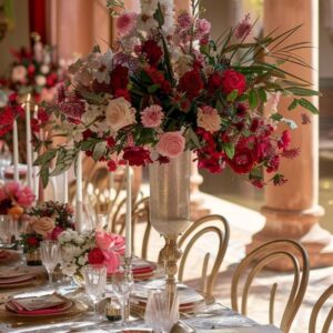 wedding planner flowers and chairs
